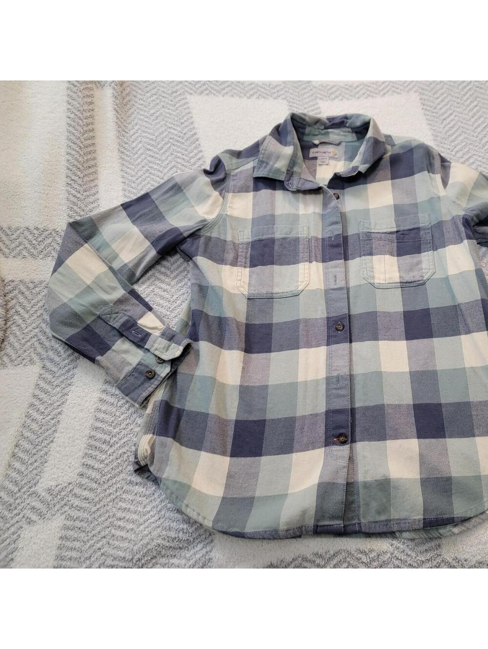 Carhartt Women's Blue and Multi Shirt